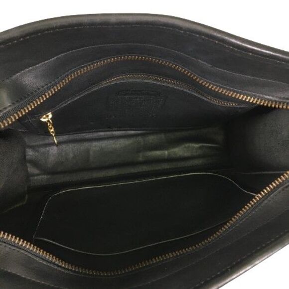 Vintage Coach Brighton Black Leather Crossbody Shoulder Bag Purse 9895 Made USA - Picture 6 of 16